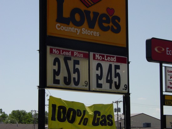 Gas sign fail