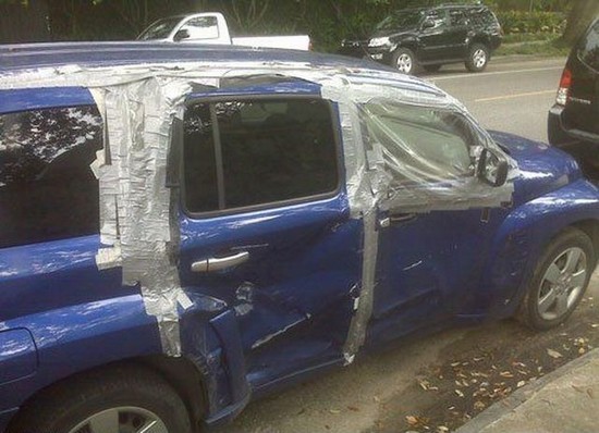 Duct tape car