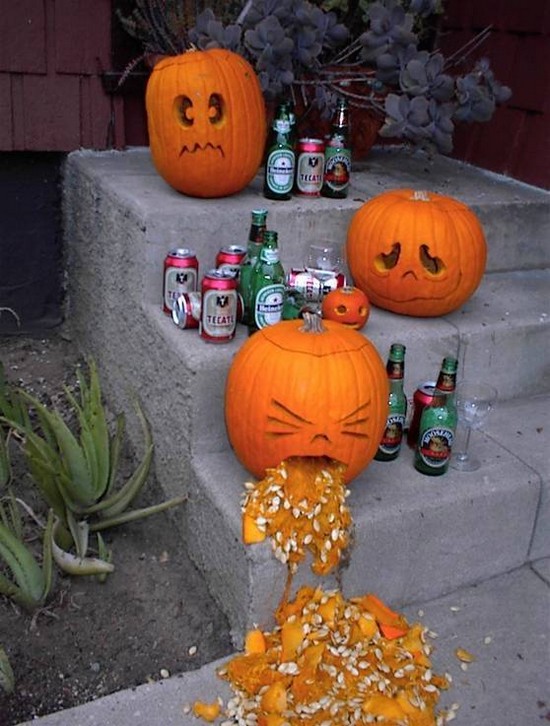 Drunk pumpkin