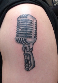 Microphone tattoo