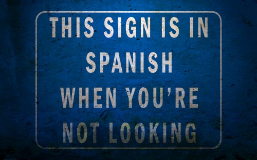 Spanish sign