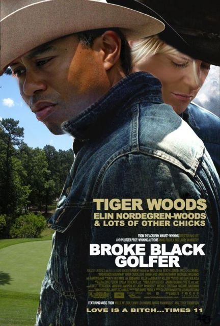 Brokeblack golfer