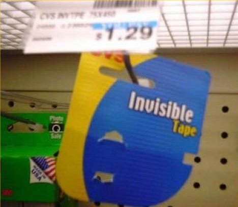 Invisible tape