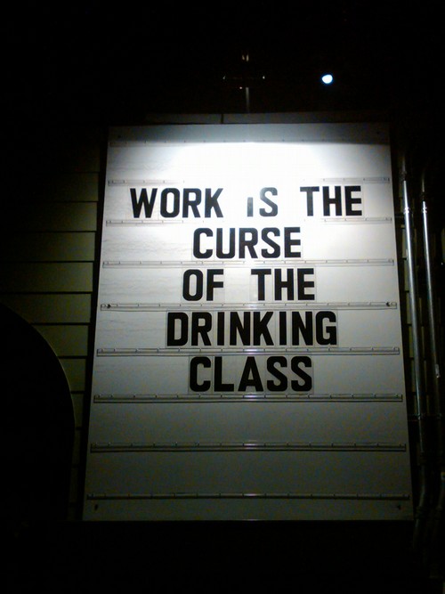 Work is the curse