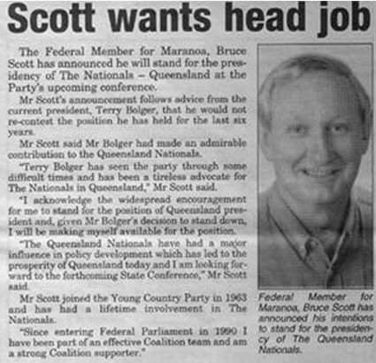 Scott wants head job