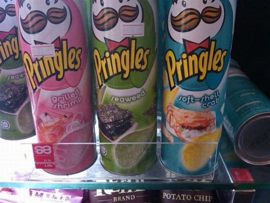 Strangely flavored pringles