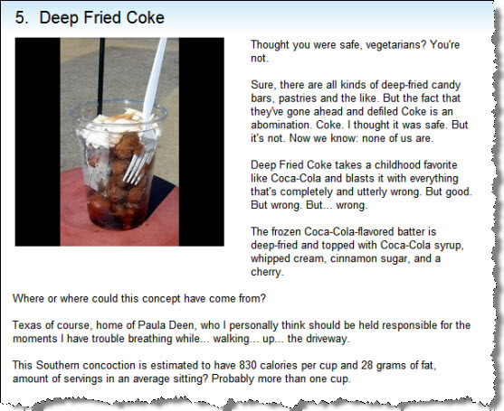 Fried coke