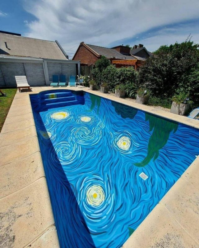 A Starry Night Pool - Bits and Pieces